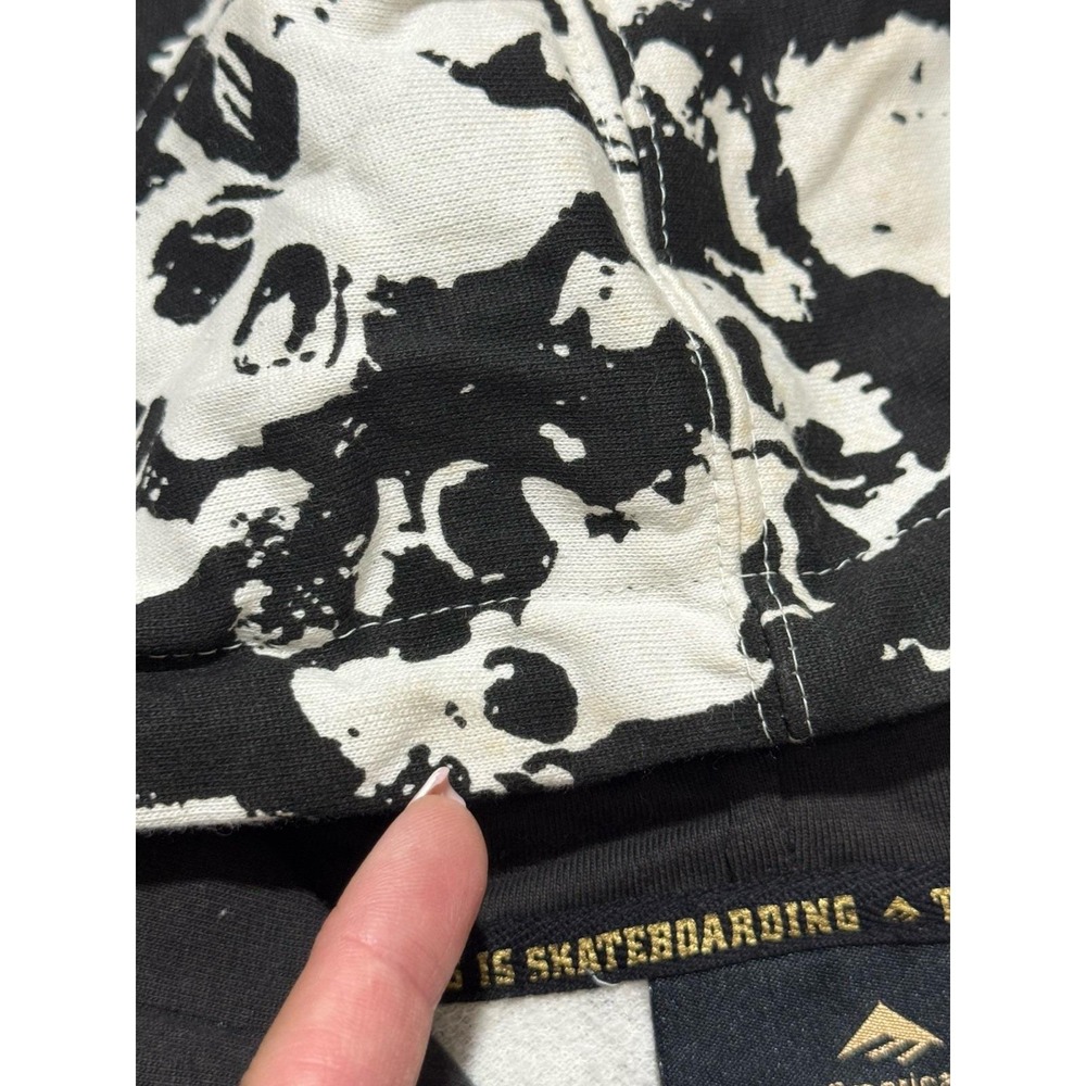 Y2K Emerica Skateboarding Skull Full Zip Hoodie Size M - Picture 6 of 9